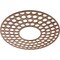 Ekena Millwork Fink Wood Fretwork Pierced Ceiling Medallion, Walnut, 22"OD x 8"ID x 3/8"T CMWP22X22X0375FFWA - alternate 2